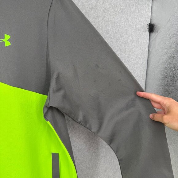 Under Armour Mens NFL Combine Full Zip Jacket Size XL Gray ColdGear Infrared - Picture 4 of 16